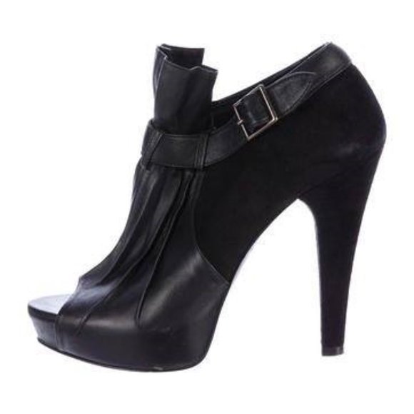 JENNI KAYNE PEEP TOE PLATFORM BOOTIES - Picture 2 of 5